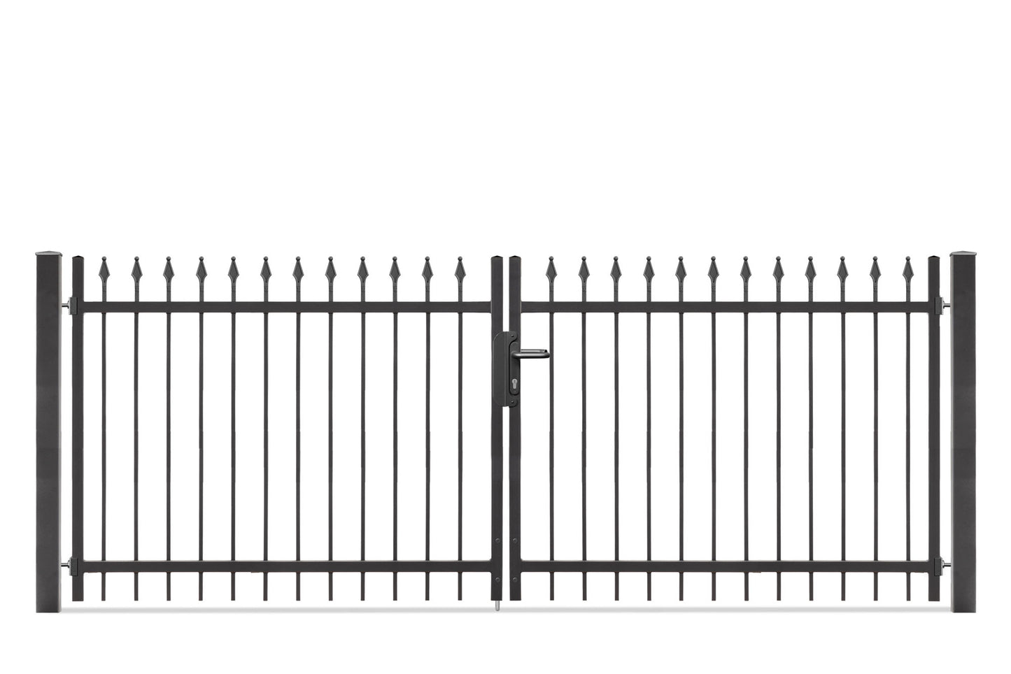 Metalltor ZERMATT, 2-flüglig, eisenglimmer DB703