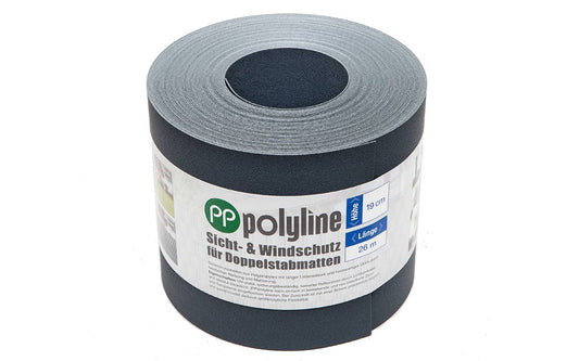 1x Wind- und Sichtschutzstreifen |PP| polyline - 26m - inkl. Versand