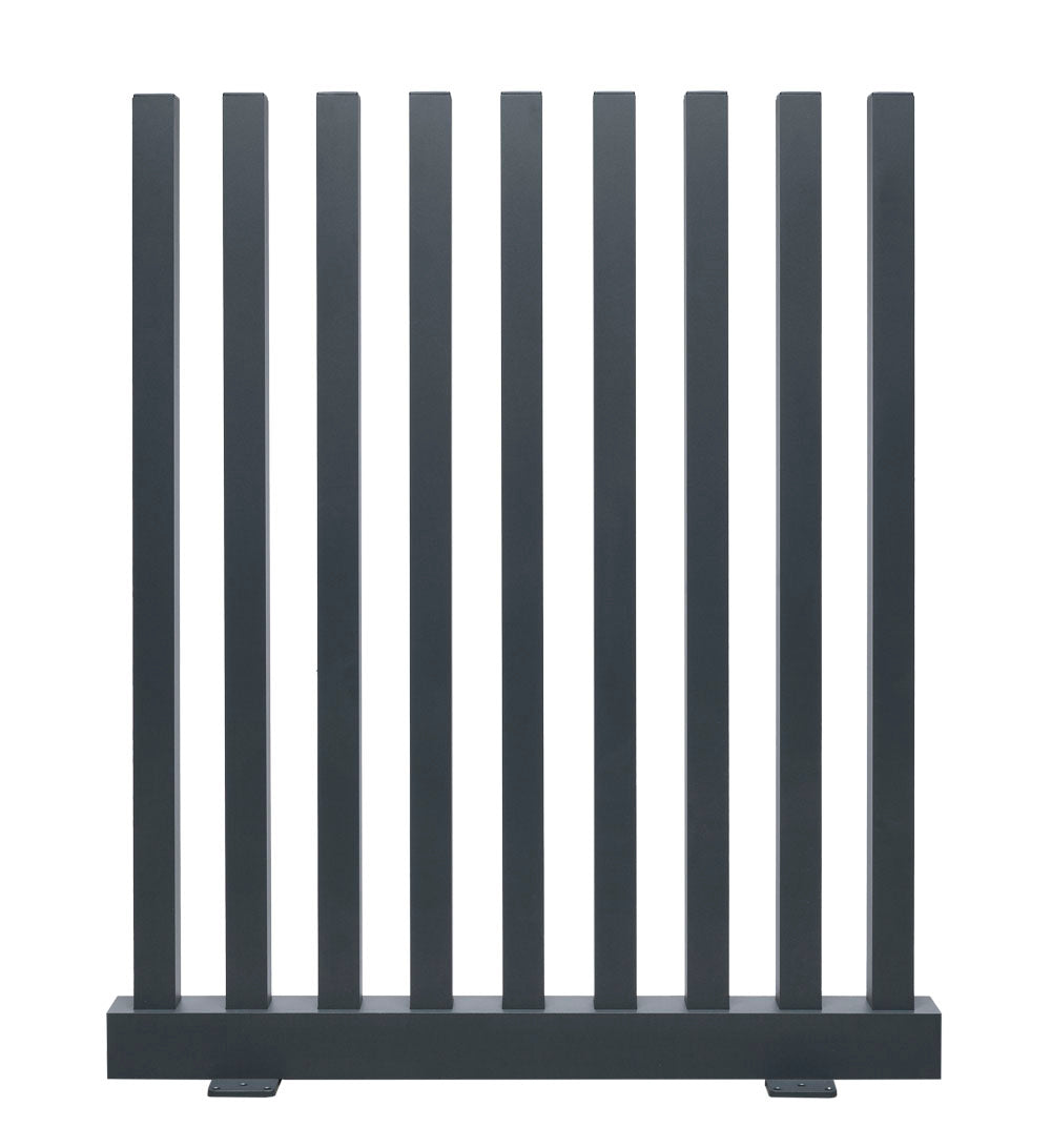Stelenzaun MANHATTAN Alu, Anthrazit RAL 7016, Produktansicht 9