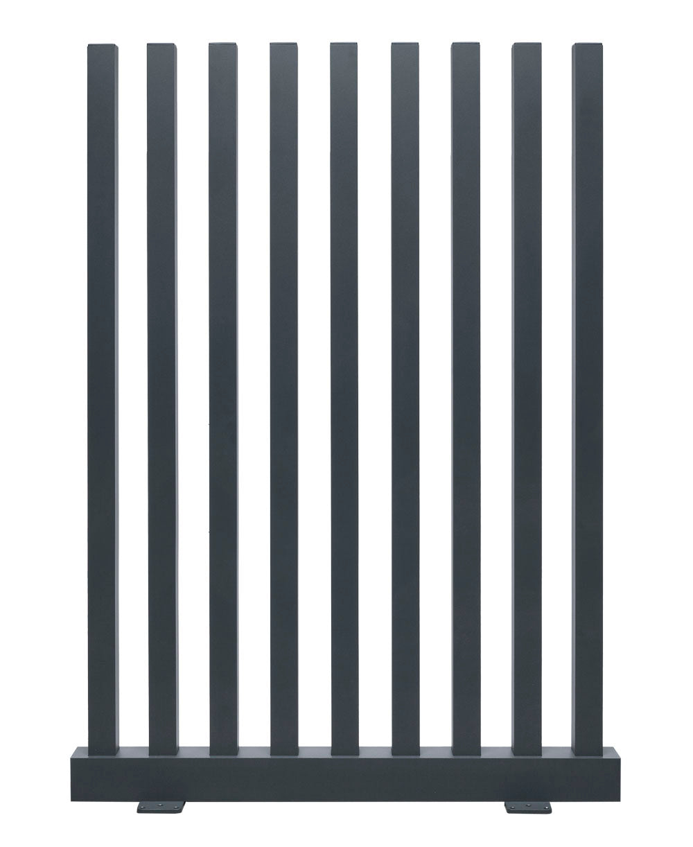 Stelenzaun MANHATTAN Alu, Anthrazit RAL 7016, Produktansicht 10