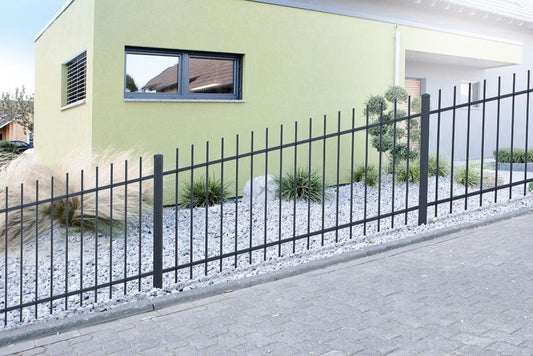 Schmuckzaun BASEL Zaun Komplettpaket, eisenglimmer DB703