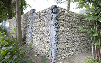 Gabionensäule RUBIN Q, zink, 270 x 270 mm, Produktansicht 8