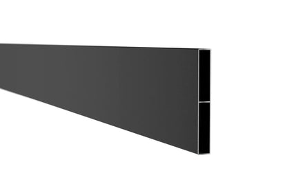 Aluzaun Komplettset VIDUAL line 150 D28, anthrazit (RAL 7016 Feinstruktur) – Detailansicht. Serien-/Systembeispiel; Farbe, Maße oder Ausführung können abweichen.