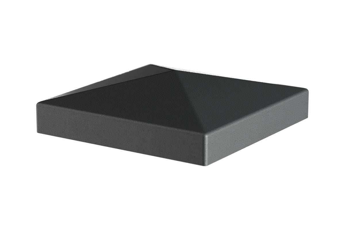 Aluzaun Komplettset VIDUAL line 100 D10, anthrazit (RAL 7016 Feinstruktur) – Produkt- / Systemansicht. Serien-/Systembeispiel; Farbe, Maße oder Ausführung können abweichen.