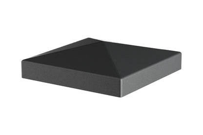 Aluzaun Komplettset VIDUAL pure 100 D09, anthrazit (RAL 7016 Feinstruktur) – Produkt- / Systemansicht. Serien-/Systembeispiel; Farbe, Maße oder Ausführung können abweichen.
