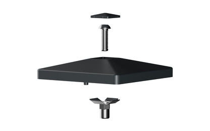 Aluzaun Komplettset VIDUAL snap 140, Grey Oak – Produkt- / Systemansicht. Serien-/Systembeispiel; Farbe, Maße oder Ausführung können abweichen.